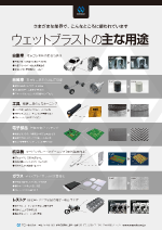 ウェットブラストの主な用途