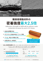 接着樹脂材料の密着強度向上
