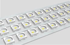 Processing method to remove thin burrs (flash-burrs) without damaging the LED package