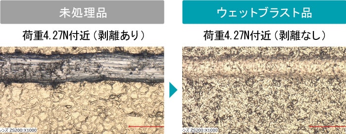 スクラッチ試験結果