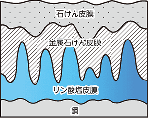 図1 化成皮膜潤滑層の模式図