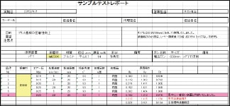 サンプルテストデータレポート
