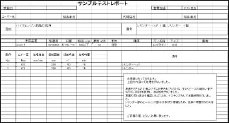 サンプルテストデータレポート